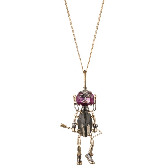 Alexis Bittar Jewelry - Urban Warrior Articulating Figurine Necklace